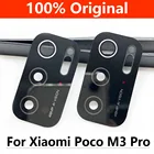 100% Оригинальный стеклянный объектив для камеры задняя камера стеклянный объектив для Xiaomi Poco M3 Pro M3Pro с клеем запасные части для ремонта