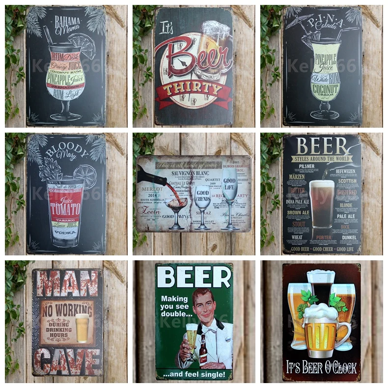 Декоративная настенная живопись Kelly66 20 х30 см металлическая пещера для мамы бара