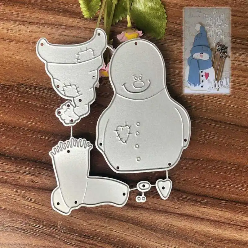 

Craft DIY Metal Embossing Craft Cutting Dies Stencils Christmas Snowman Handmade