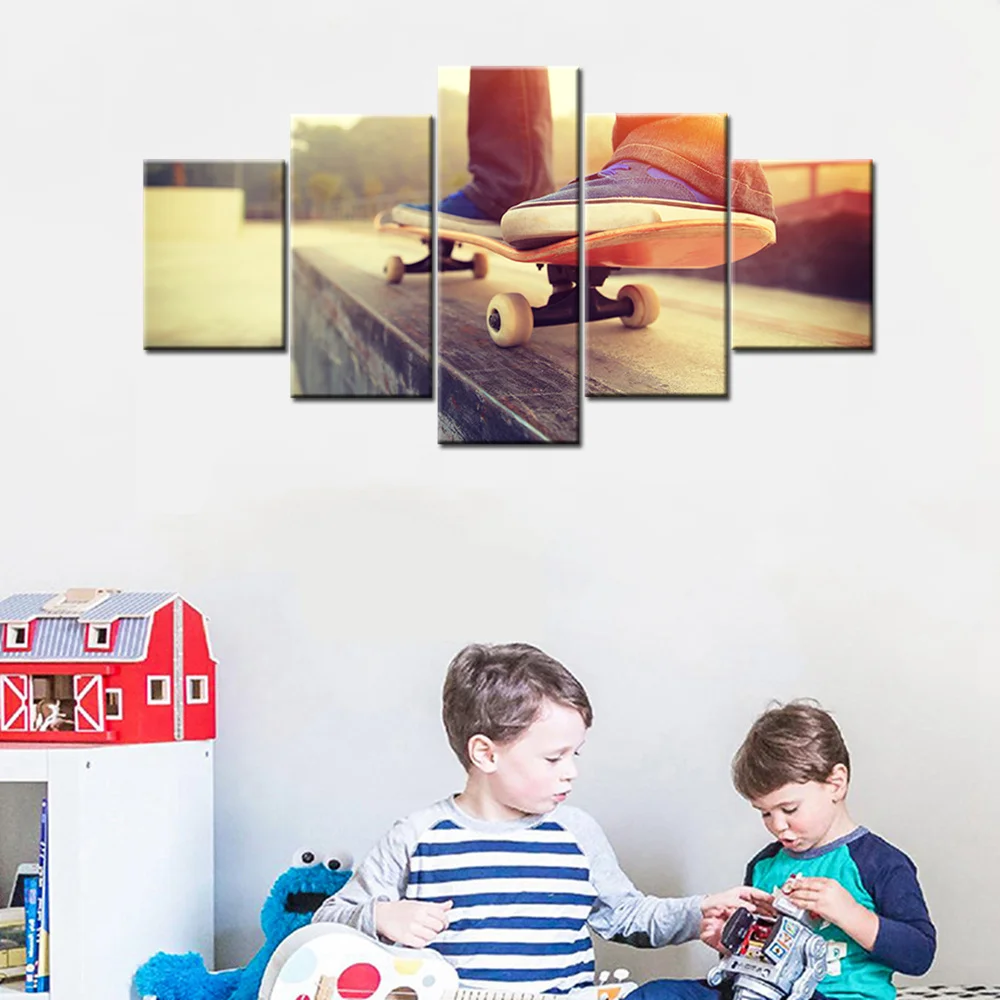 

Wall Art Canvas Prints Skateboard Classic Poster Canvas Painting for Bedroom Wall Decor Sport Poster and Print Home Decoration