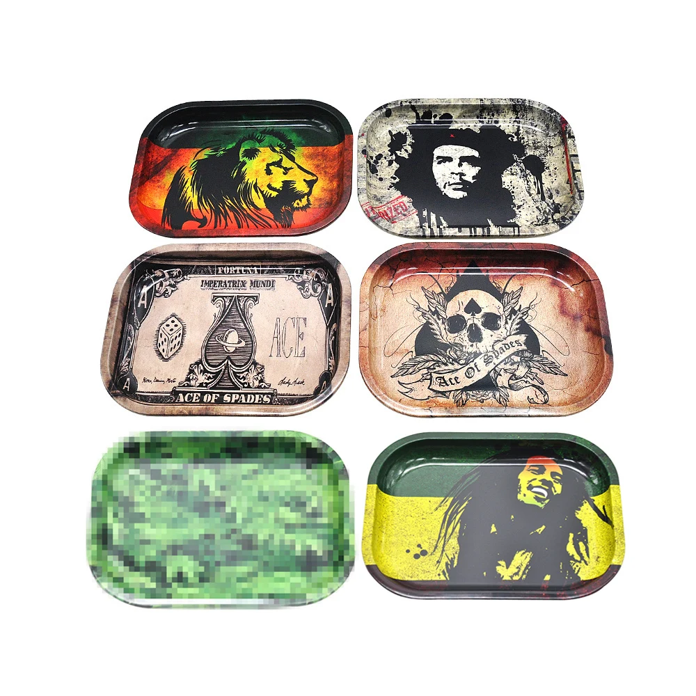 

Herb Weed Tobacco Rolling Tray Cigarette Rolling Papers Tray Cigarette Smoking Tray Tobacco Storage Plate Tobacco Grinder Tray