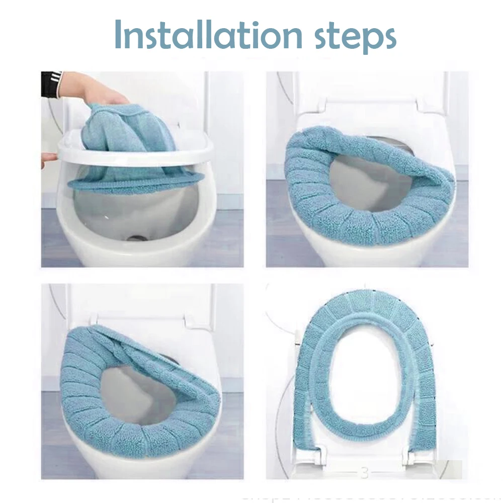 Ванная комната туалет сиденье с ручкой стульчак моющиеся мягкие зимние теплые