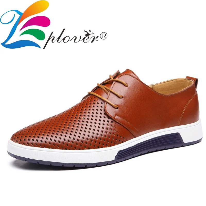 Мужские дышащие мокасины на плоской подошве повседневные кожаные туфли с