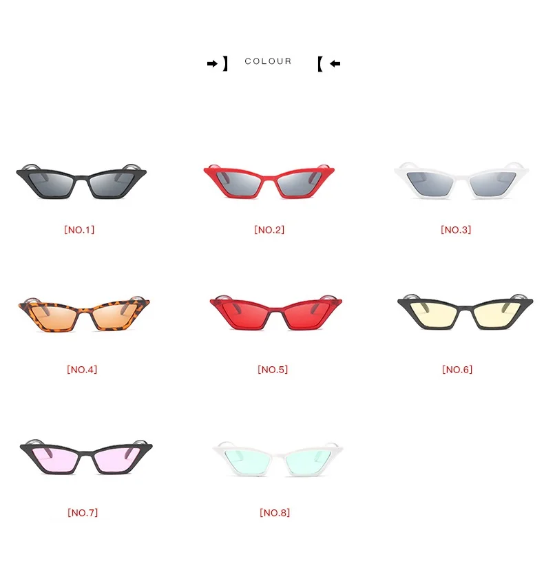 Маленькие солнцезащитные очки для женщин 2021 Модные кошачий глаз брендовые