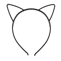 kids black cat ears head bands fashion lady girl hairband sexy self headband baby birthday party hair accessories for women hoop