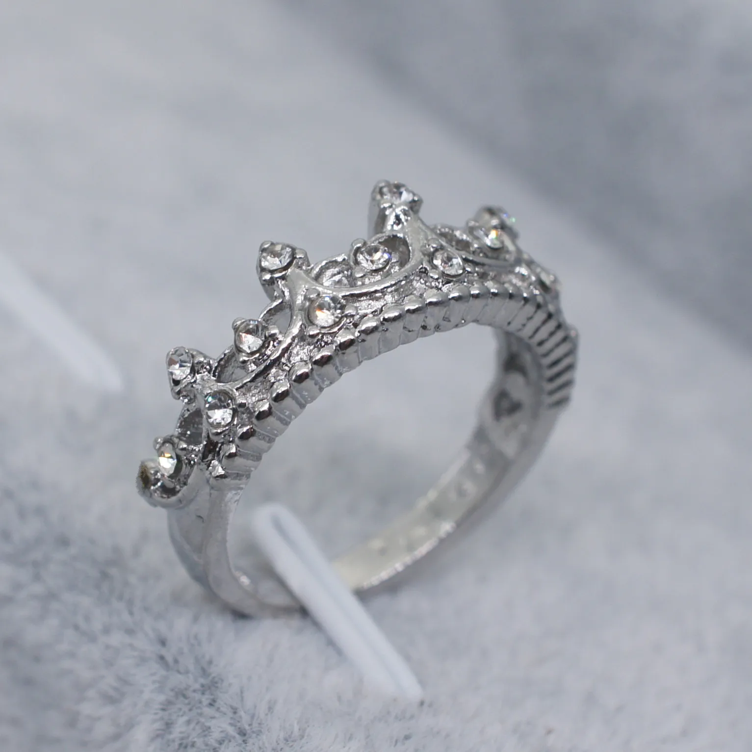 Модное кольцо с короной из стерлингового серебра 925 пробы подарок для девочки