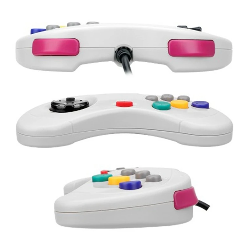 Gamepad Usb Classic Style Wire Handle For All 16-Bit Md Games From Sega White Plastic | Электроника