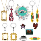 ТВ-шоу, искусственное ожерелье, центральный Перк, время кофе, фоторамка, брелок для лучшего друга, автомобильный брелок, llavero, ювелирные изделия, подарок