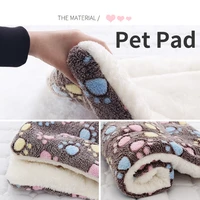 thick flannel pet pad keep warm dog beds winter home pet seat cushion soft dog kennel puppy bed rectangle pet mat dog supplies