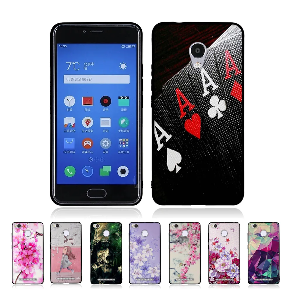 hot protection case for meizu m5s meiblue5s meilan 5s soft tpu cover for meizu m5s meiblue5s meilan 5s colorful design shell free global shipping