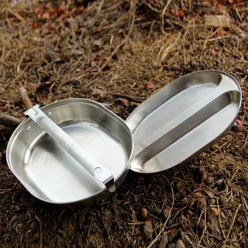 

Lunch Camping Box 304 Stainless Steel Lunch Box Outdoor Hiking Food Container Canteen Box Travel Cooking Tool