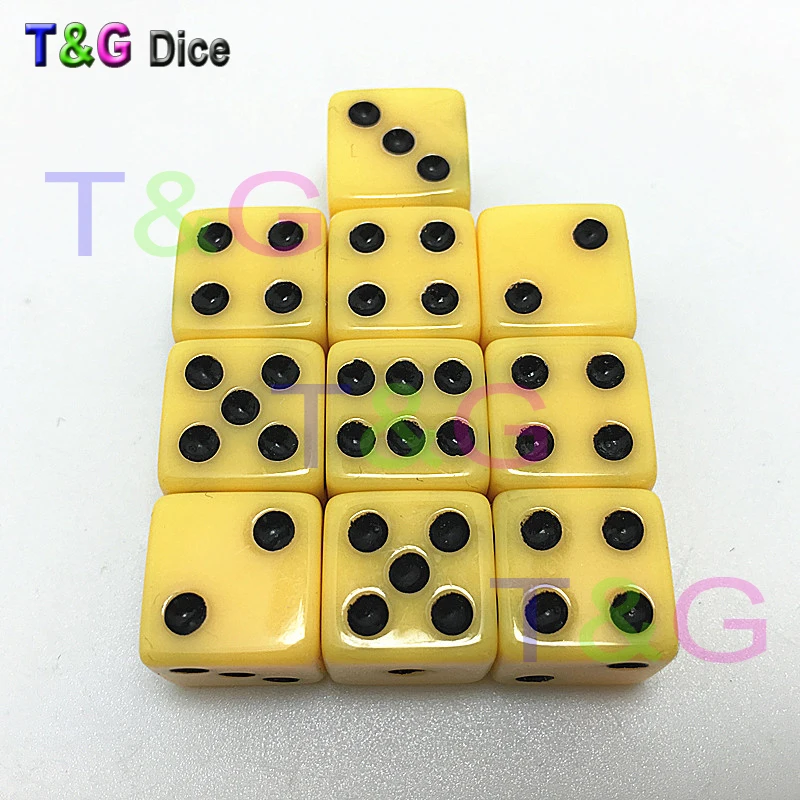 10 шт стандартный пластик 12 мм игра белые кости Die Toy New outdoorlive 7 цветов|white dice|game dicedice