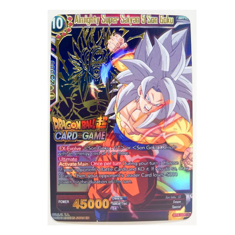Dragon Ball Z GT Супер Саян 4 героев карточной ультра инстинкт Гоку игровая коллекция