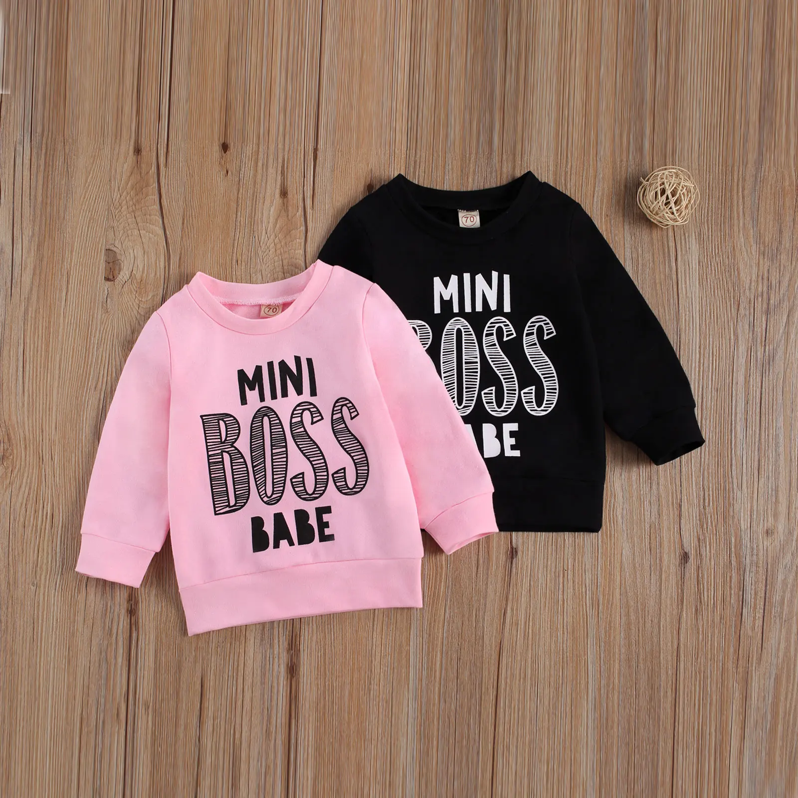 0-3Y Autumn Casual Baby Girls Boys Sweatshirt/Hoodies Tops Letter Print Long Sleeve Pullover Outfits