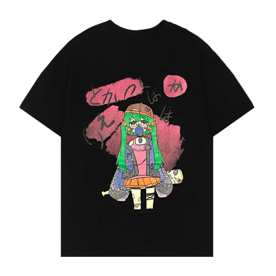 

Harajuku Style Graffiti Cartoon Printed Female T-shirt Short Sleeve Casual Loose Women T-shirt Cotton Summer Tops