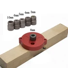 Вертикальное отверстие джиг-3456810 мм деревянный дюбель отверстие сверлильный руководство координатно-дрель комплект столярные Системы Сверление дерева локатор