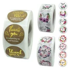 Благодарим Вас за поддержку моего маленького бизнеса наклейки этикетки цветок кольцо сердце уплотнения для бизнес владельца Подарочная посылка обернуть конверт