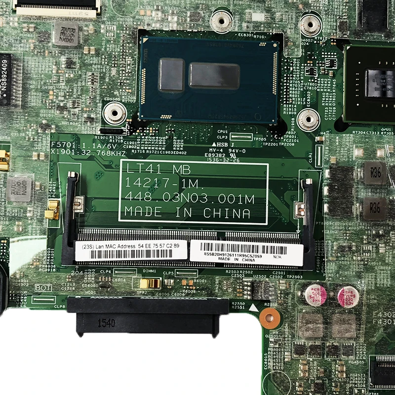 

KEFU 500-14IBD For Lenovo Yoga 500-14IBD 500-14IHW Flex 3-1470 Laptop Motherboard 14217-1M I7-5500U GT940 Tested 100% Original
