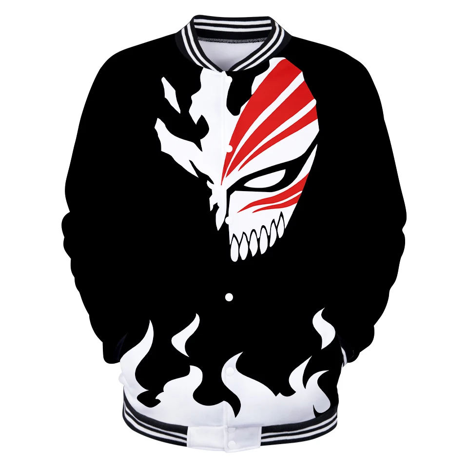 

Bleach Customs 3D Baseball Jackets Women/Men Fashion Long Sleeve Jacket Cosplay Harajuku Casual Streetwear Trendy Clothes