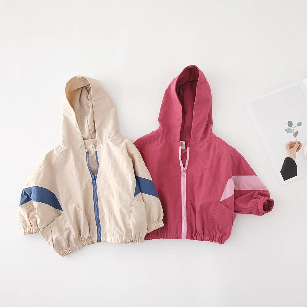 Куртка с капюшоном и длинными рукавами в Корейском стиле для маленьких мальчиков