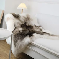 ins popular artificial reindeer skin fur rug 8590cm home decoration soft touch sofa blanket fur decoration carpet