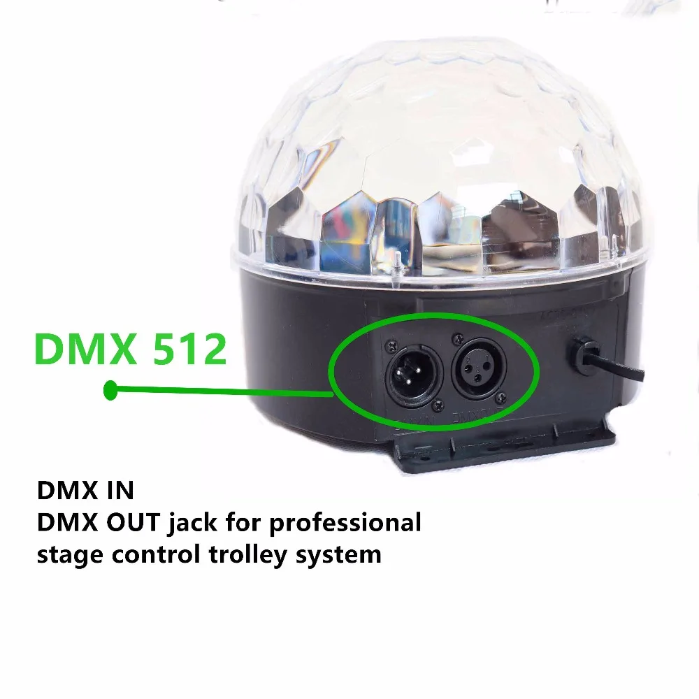 9 Цвета Dj dmX 512 контроллер вечерние светильник s сценический светодиодный кристалл