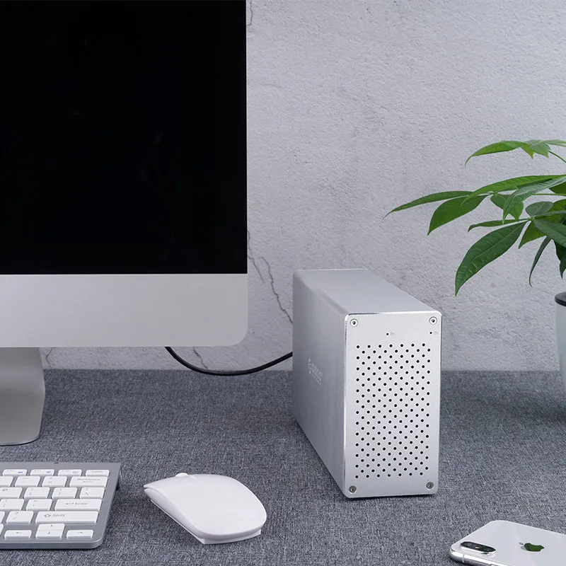 ORICO Honeycomb Series 3.5 inch 2 Bay Aluminum Alloy Type-C Hard Drive Enclosure,Support 20TB support UASP acceleration protocol