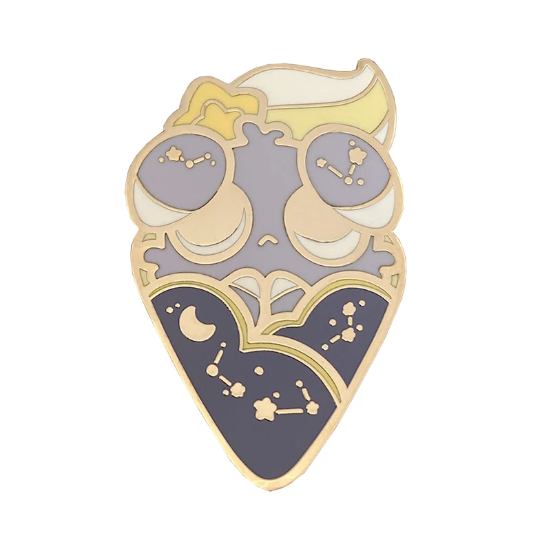 Пользовательские значки на лацкан с твердой Эмалью для девочки рисунок милой