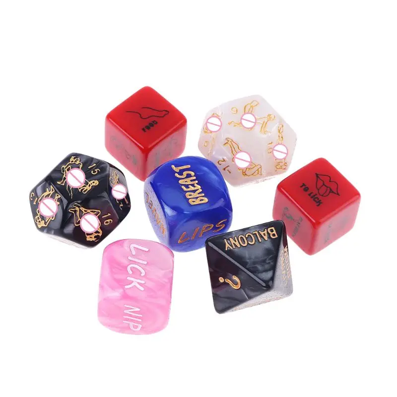 100% Brand New and High Quality 7pcs/set Funny Love Dice Game Toys Erotic Sexy Posture Adult Couple Bachelor Party Gift | Спорт и
