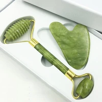 gouache scraper facial jade roller sets gua sha microniddle massager anti cellulite myofascial release face lifting accessories