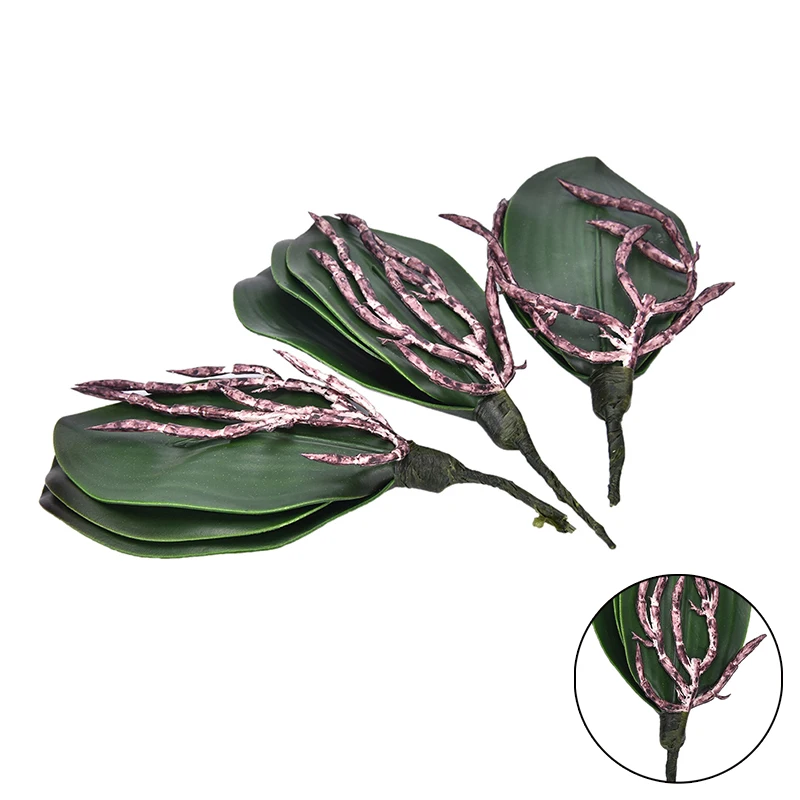 

Artificial Green Rose Leaves/Butterfly Orchid Silk Leaf Beauty Plant Decor New