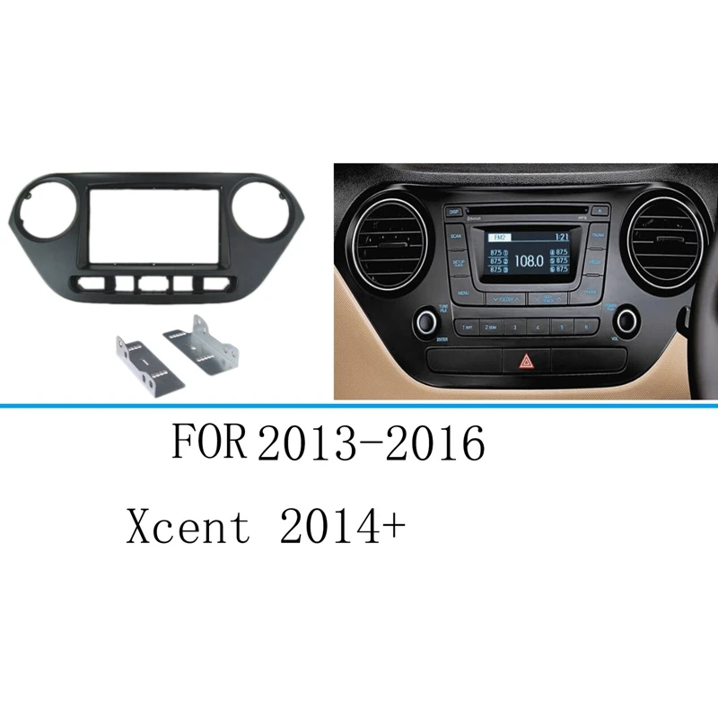 

Car 2 Din Stereo Radio Fascia Navigation Frame for Hyundai I-10 2013-2016