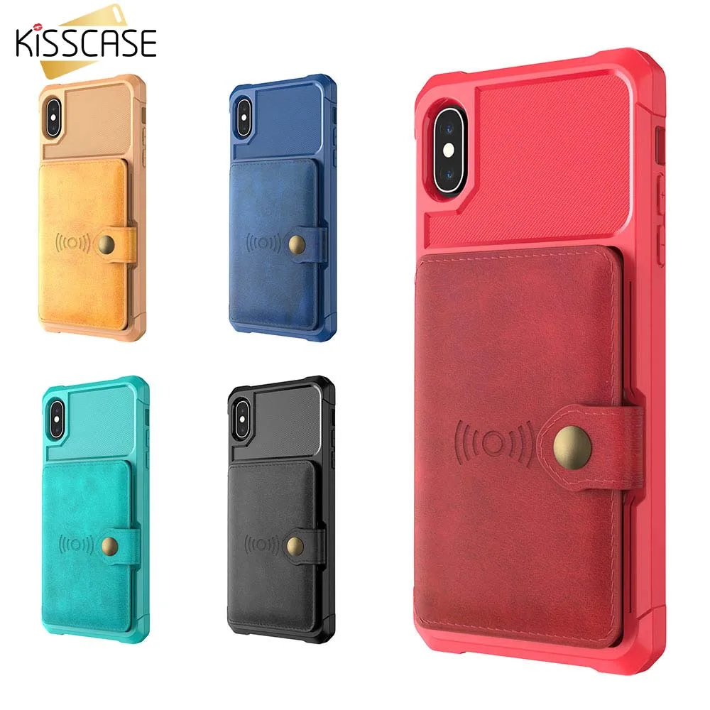 Чехол KISS с отделением для карт флип-чехол кожаный чехол iPhone 11 Pro Max XR 7 Магнитный