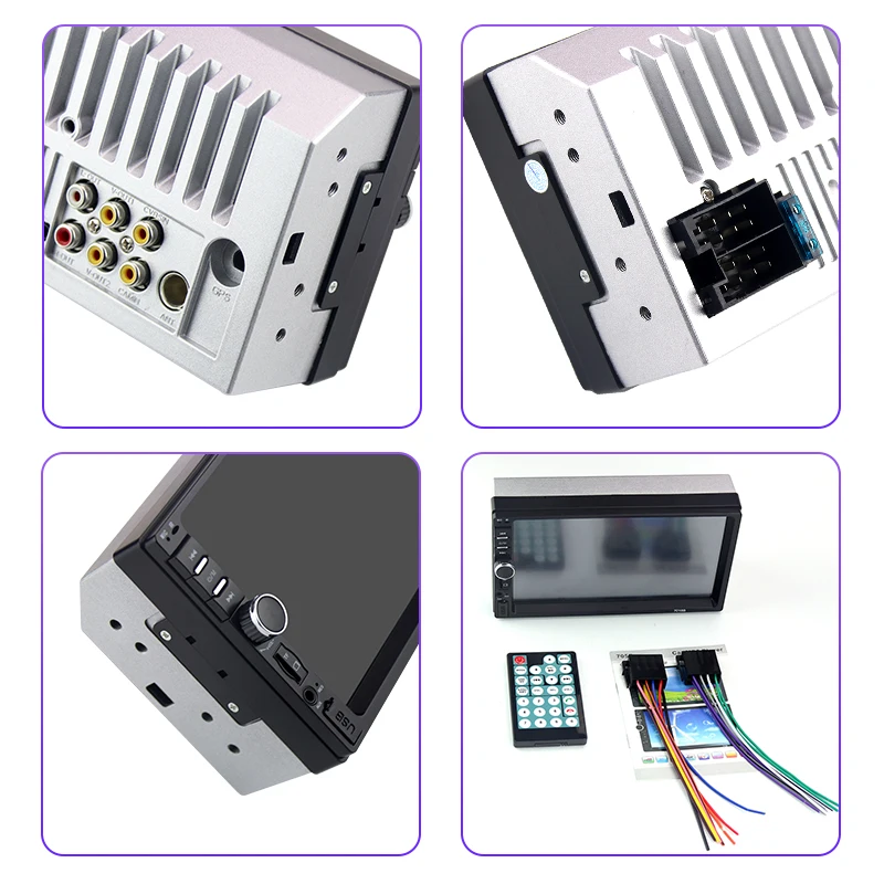 Авторадио 2 Din 7 дюймов ЖК сенсорный экран Автомагнитола Авто Аудио bluetooth