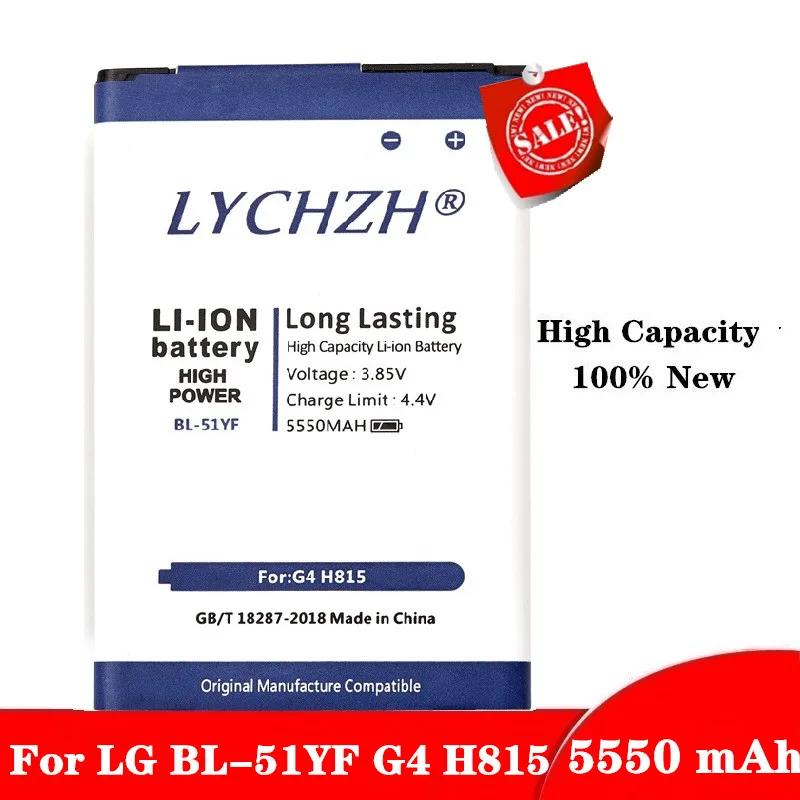 100% Новый оригинальный BL 51YF мобильный телефон Батарея для LG G4 H815 H818 H810 VS999 F500