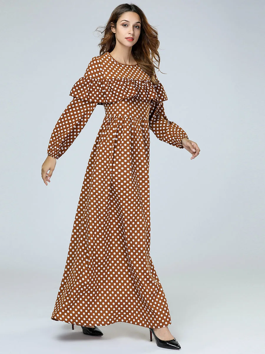 Мусульманское платье модная одежда в мусульманском стиле Простое Повседневное