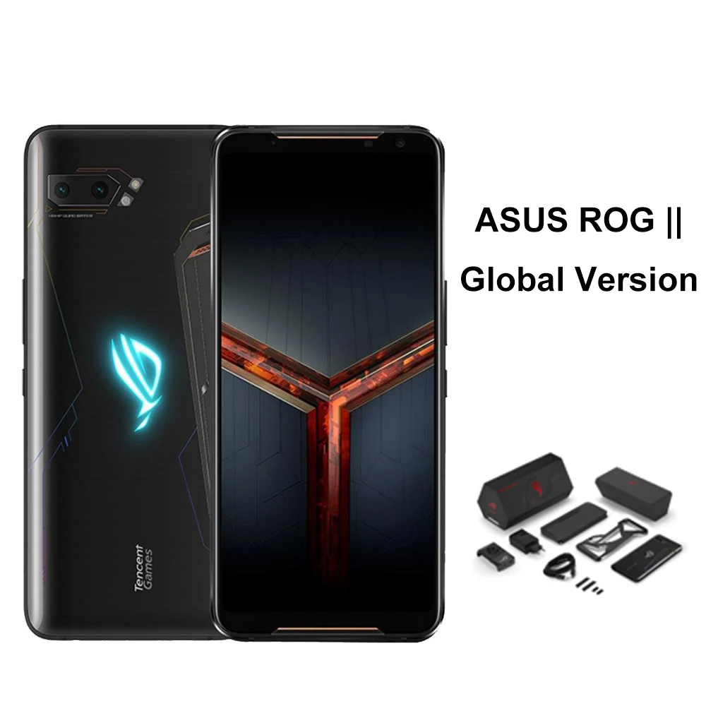 Смартфон ASUS ROG Phone 2 с глобальной версией 8 ГБ 128 6 59 дюйма Snapdragon 855 Plus 6000 мАч NFC Android 9 0