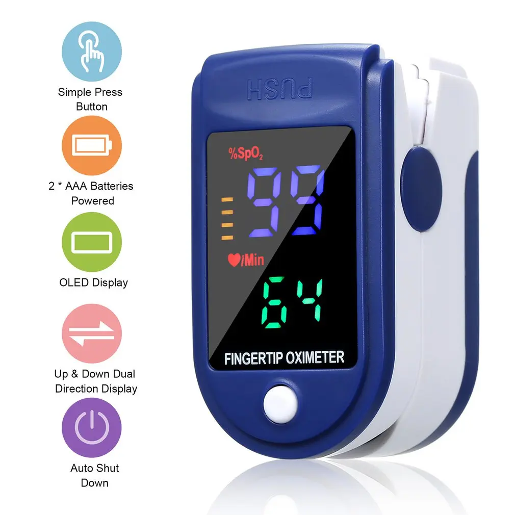

NEW Fingertip Pulse Oximeter PR Oxygen Saturation Memter SPO2 PI Oximetro De Dedo Pulsioximetro Oxymeter