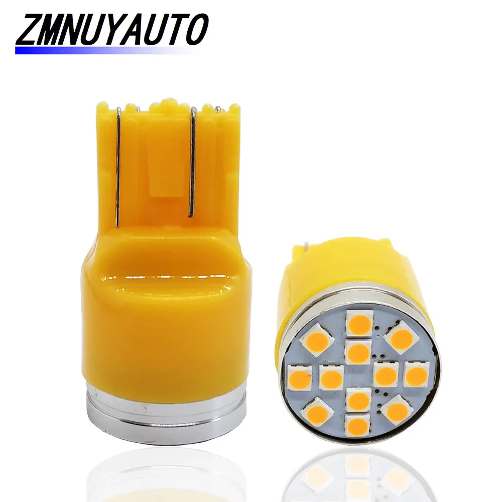 2 шт. Автомобильные светодиодные лампы T20 LED 7443 7440 W21/5W W21W 12SMD 3030|Сигнальная лампа| |