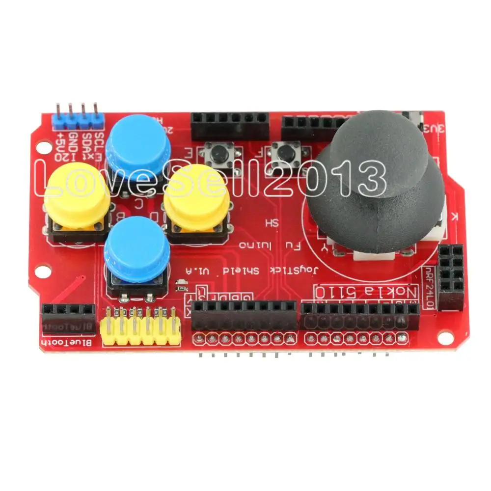 Щит джойстика Board I2C PS2 для платы расширения Arduino разработка игр 3 В/5 В встроенный