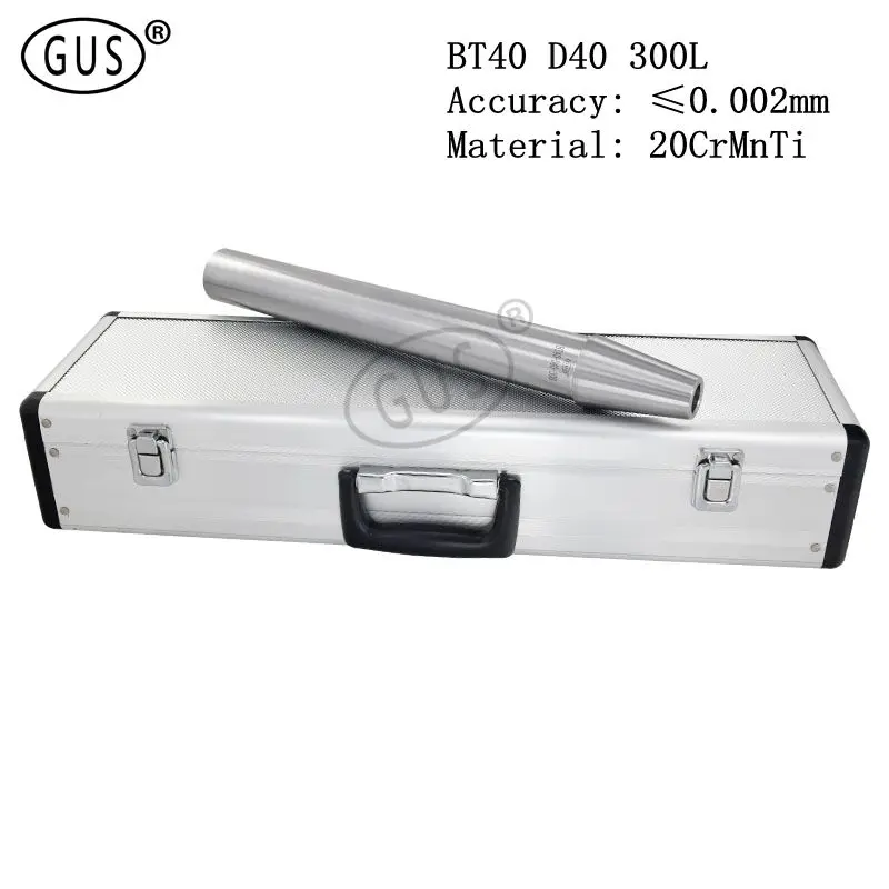 

GUS 1 set 0.002 runnout high precision BT40 D40 300L length spindle bar machine test rod taper spindle test rod bar+Aluminum box