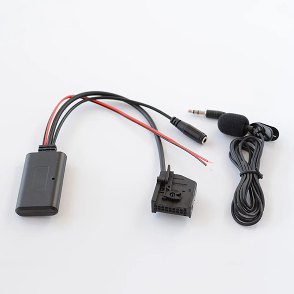 

Car AUX Adapter Microphone Handfree Call Adapter 12V AUX 150cm Replacement