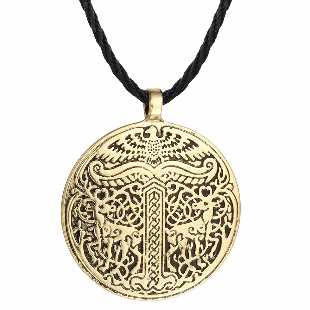 Чандлер античное Дерево жизни дерево ирминсул викинги олень подвеска ожерелья