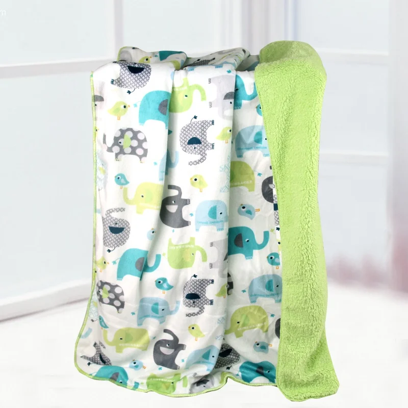 Детские одеяла; уплотненные двухслойные пеленки для младенцев; bebe; конверт для новорожденных; постельные принадлежности; одеяло с животными; manta bebe