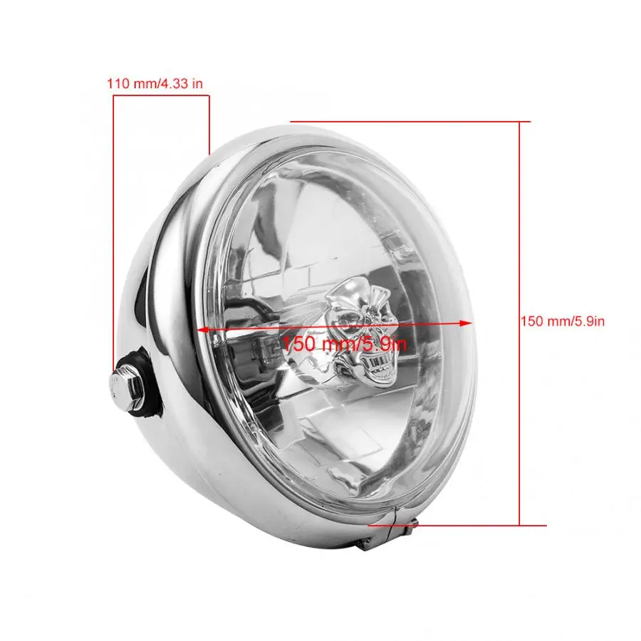 5 75 дюймов мотоцикл ретро СВЕТОДИОДНАЯ Лампа фара хром подходит для Yamaha motocicleta faro