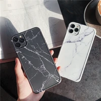 retro black white marble texture case for iphone 12 mini 13 11 pro xs max xr 7 8 plus se 20 soft imd shockproof back cover coque