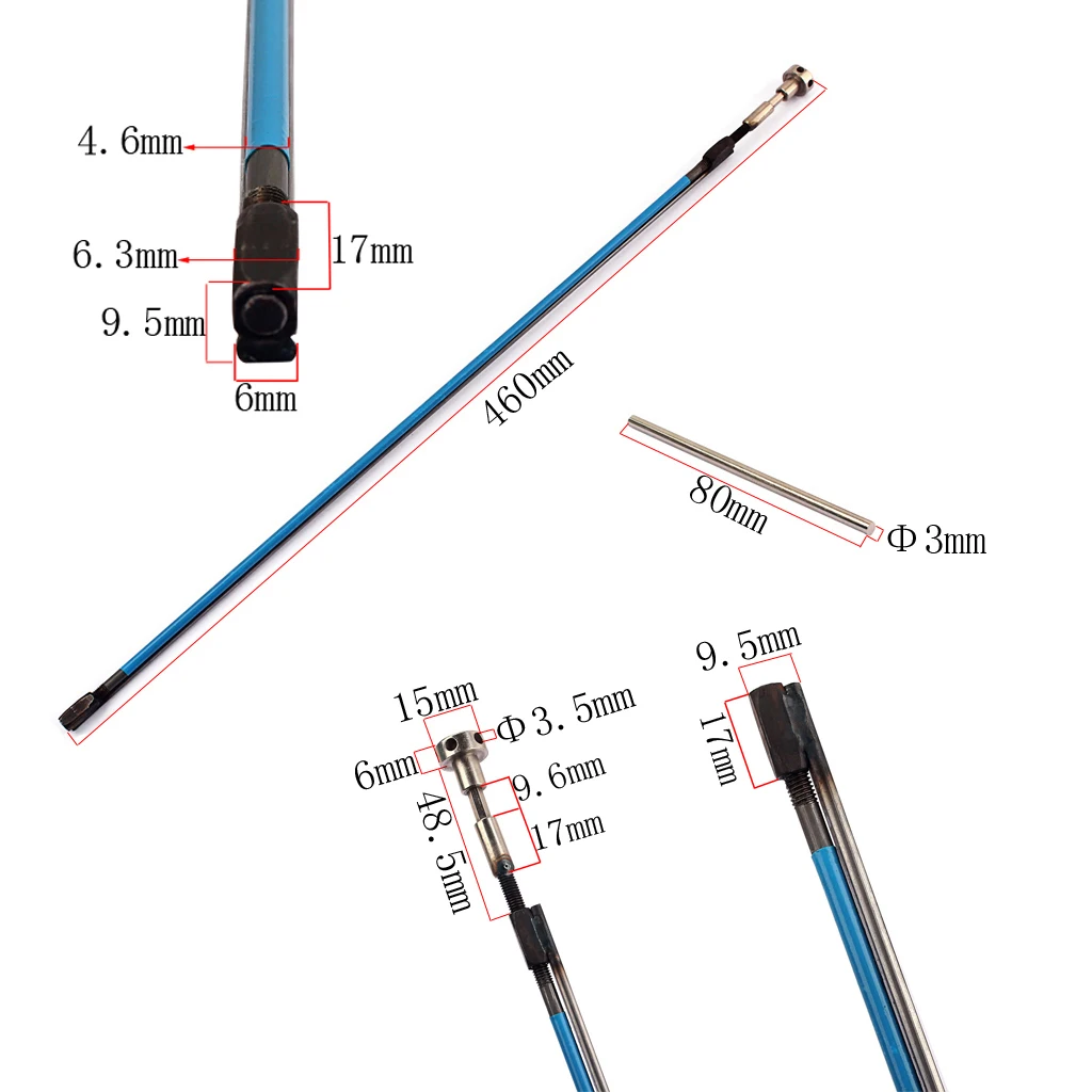 

Two Way Two Course Rod with L Shaped Allen Wrench for Guitar 460mm