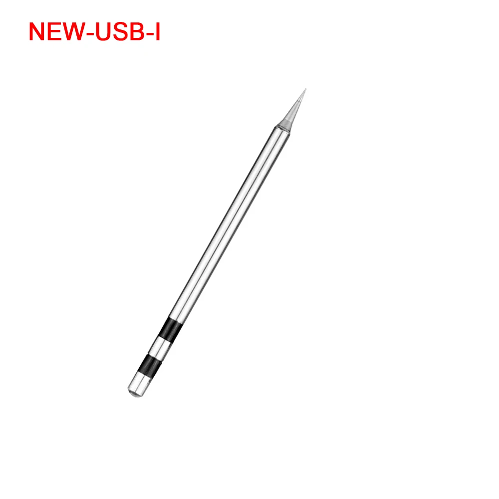 I Soldering Tip NEWACALOX USB 10 Вт DC5V паяльник 5 шт. нержавеющая сталь сварочные наконечники I/K/BCS/2C/2.4D специально для PX-988USB паяльник - Цвет: I Soldering Tip