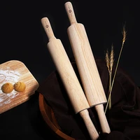 wood smooth rolling pin pizza cake tools dough roller non stick rolling pin bakery accessories patisserie home gadget dh50gmz