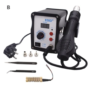 700 Вт 858D светодиодная цифровая паяльная станция, тепловой пистолет, фен для волос